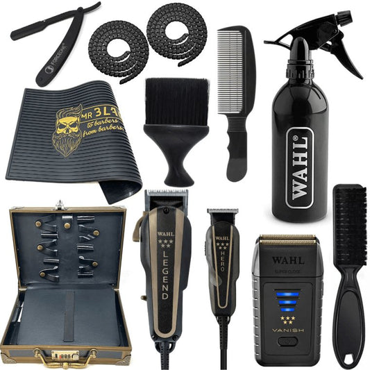 Wahl Pro Barber Combo, Vanish Shaver, Accessories Bundle Set