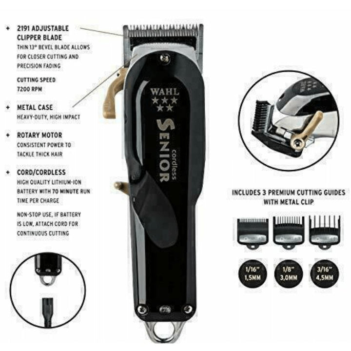 Wahl Pro 5 Star Cordless Senior Clipper 08504-400