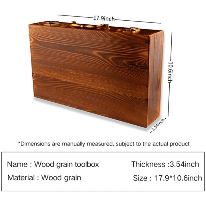 Premium Wooden Barber Carrying Case – Brown