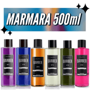 6 Bottle Marmara Barber Eau De Cologne Aftershave 500 ml