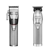 BaBylissPRO SilverFX Cord/Cordless Clipper FX870S, Metal Outliner Trimmer FX878S