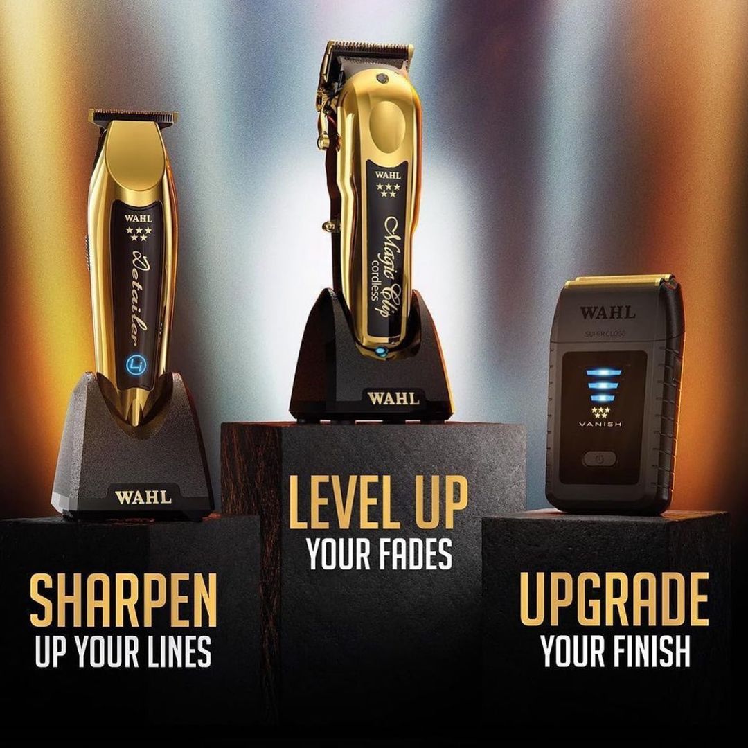 Wahl Professional 5-Star Cordless Magic Clip w/Stand - Limited GOLD EDITION  -NEW