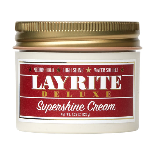 Layrite Deluxe Supershine Cream – High Shine, Medium Hold