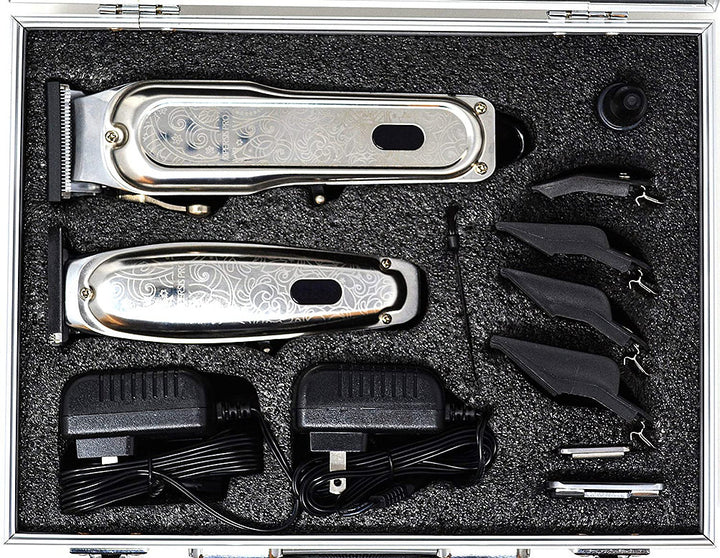 XPERSIS Pro All Metal Cordless Clipper & Trimmer Bundle kit
