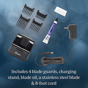 Oster Professional Cordless Fast Feed Clipper & Barber Clipper Grip & Water Spray & Fade Brush & Flat Top Comb Barber Combo Set