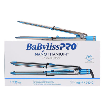 BaBylissPRO Nano Titanium Prima 3100 Flat Iron 1" #BNT3100TUC