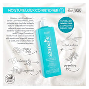 Rev320 Pure Combo Set, Moisture Rich Shampoo & Moisture Lock conditioner & Smoothie & Luminescence Buriti Oil
