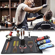 Professional Barber Combo Set Gold, Wahl 5 Star Magic Clip & Detailer Li Trimmer, Air Brush System, Blade Disposal Storage, Straight Edge Razor, Clipper Grip, Clipper Guides, Fade Brush, Neck Duster, Metal Combs, Hair Spray, Carrying Case, Magnetic Mat